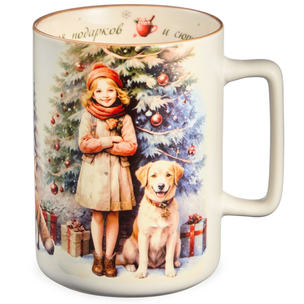 КРУЖКА LEFARD "ВРЕМЯ ПОДАРКОВ И СЮРПРИЗОВ" 400МЛ