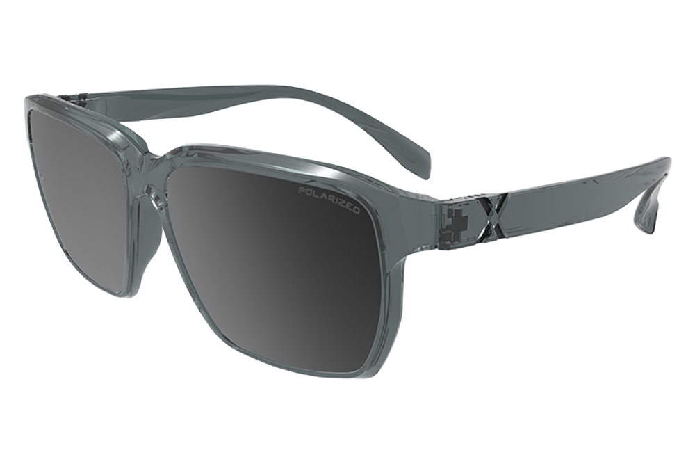 Спортивные очки HILX Rebel Shiny Crystal Grey / Black Mirror Polarized Lens
