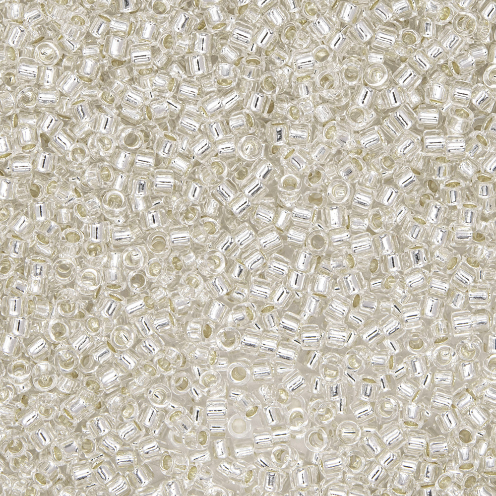 Японский бисер TOHO Treasure (№PF21), с внутренним серебрением, прозрачный