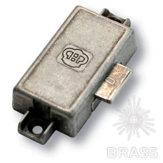Замок мебельный BRASS накладной 5515-33 старое серебро