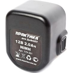 Аккумулятор Практика Ni-Mh 12В 2Ач для DeWalt