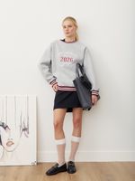 СВИТШОТ «UNSTOPPABLE GIRL» СЕРЫЙ МЕЛАНЖ