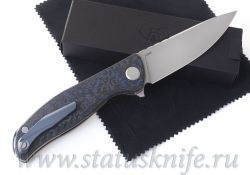 Нож Широгоров F3 NS M390 Ф3 Blue CF 3D подшипникифотография - 2