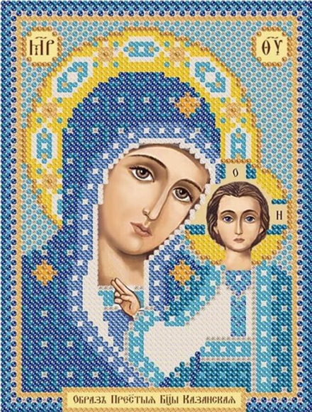 Ткань с рисунком  "Нова Слобода" №1 для вышивания бисером, 13 см х 17 см