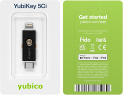 Yubico YubiKey 5Ci — Аппаратный ключ безопасности с двойным интерфейсом (Lightning + USB-C) Двухфакторная аутентификация для iOS, Android, Windows и macOS