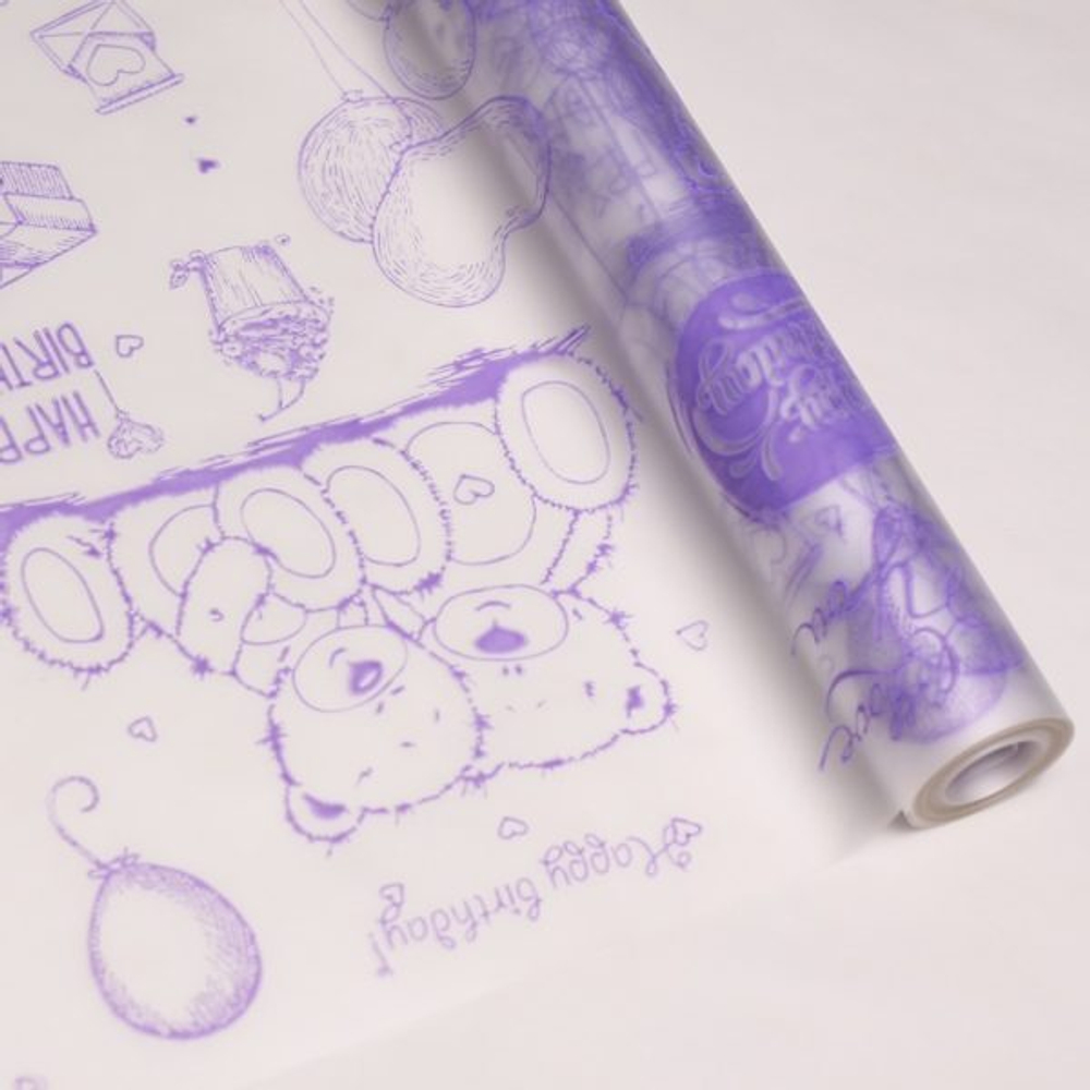 Пленка матовая "Мишки" (10м)