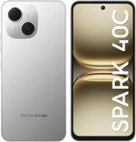 6.67" Смартфон TECNO Spark 40C 8/256Gb,  IPS,  120Гц,  6000мAч,  серый