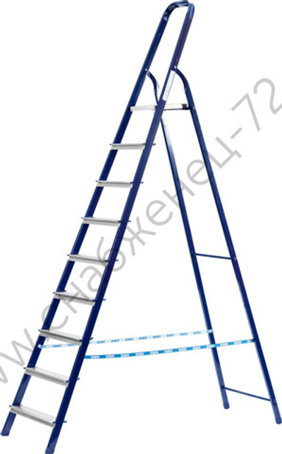 СИБИН 10 ступеней, 208 см, стальная, стремянка (38803-10)