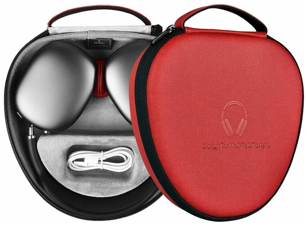 Чехол-сумка WIWU Smart Case для AirPods Max синтетика (красный)