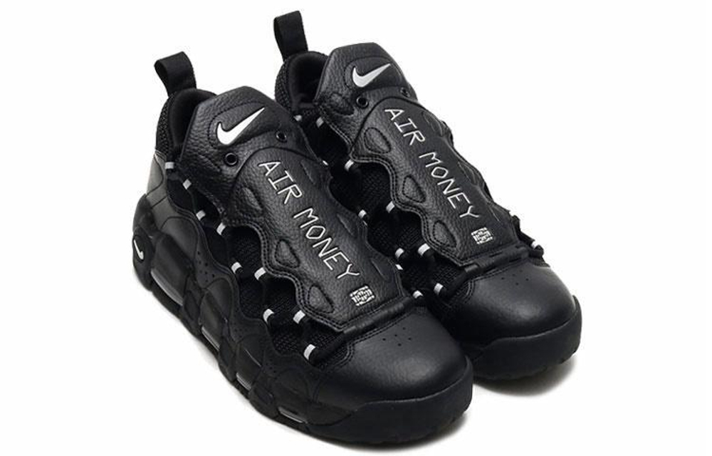 Кроссовки Nike Air More Money Black Metallic Silver