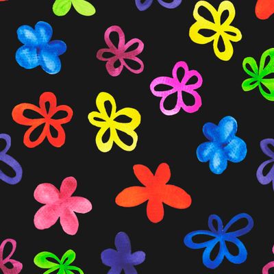 Разноцветные цветочки