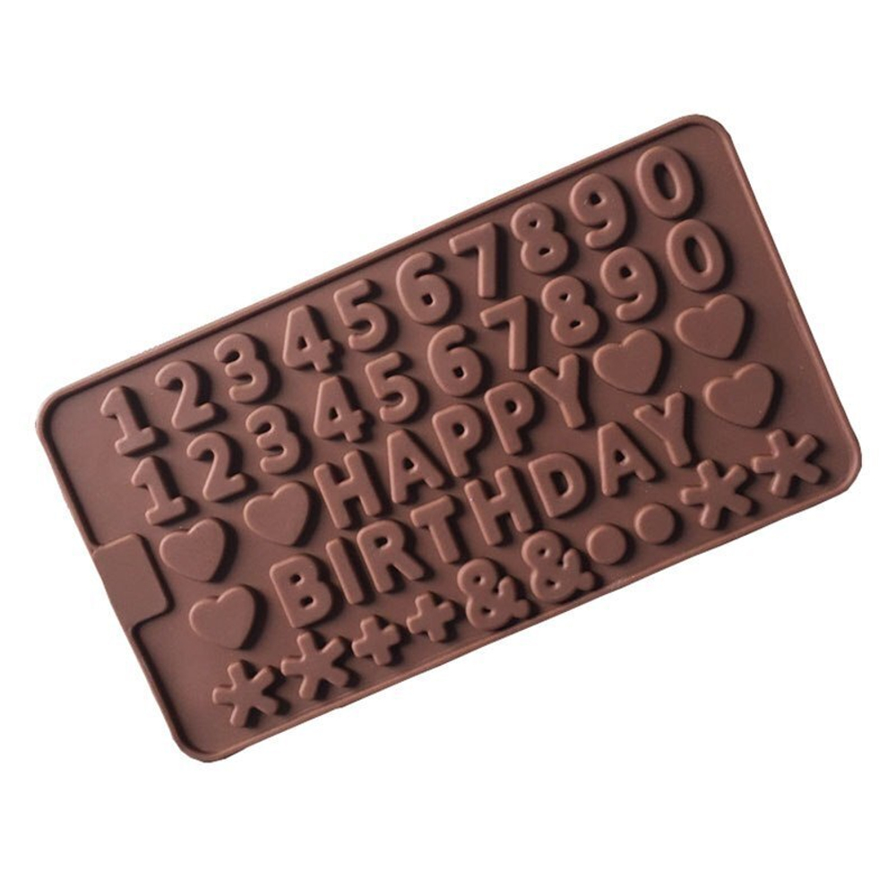 Форма для шоколада 21,5х11,5 см "С Днем рождения"