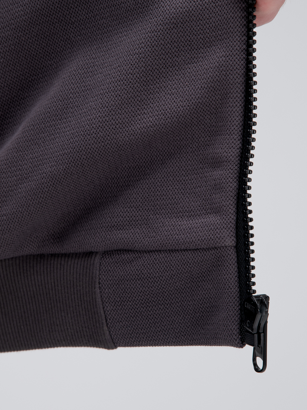 Костюм мужской спортивный на молнии (с начесом). Графит