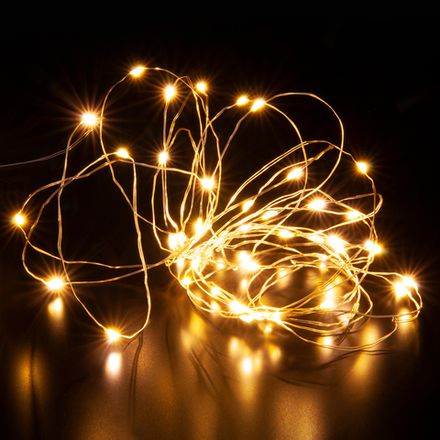 Гирлянда "Роса" 100LED,5м, 3*АА, Теплый свет (1/1)