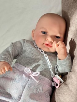 Кукла Nines 45см Mi Bebito мягконабивная в пакете (N7130K)