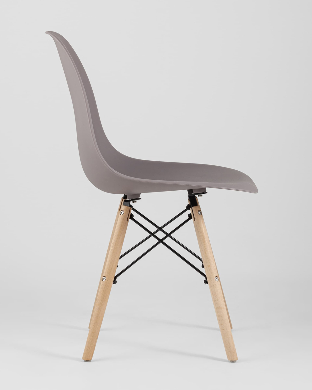 Стул Eames Style DSW темно-серый x4 (разборный каркас)