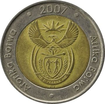 5 рандов 2007 ЮАР