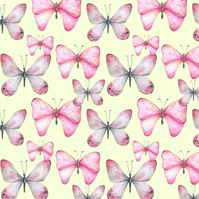 Бабочки на желтом