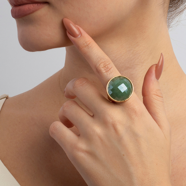 Кольцо Possebon Pearl Green Quartz 17.2 мм K1155.16/17.2 G/G