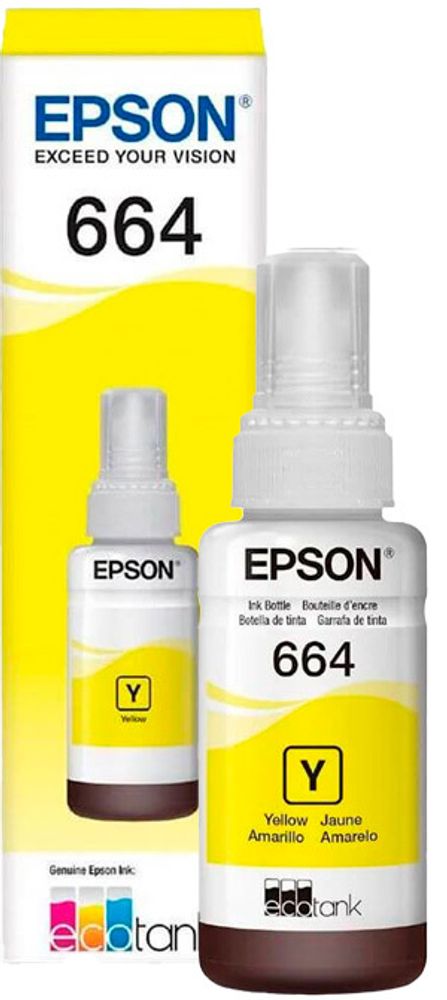 Контейнер EPSON T6644 с желтыми чернилами для L100/L110/L210/L300/L355