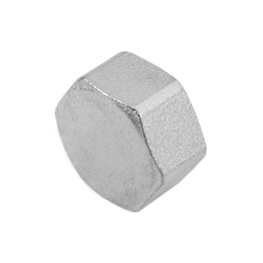 Заглушка латунная с внутренней резьбой STOUT - 1/8&quot; (никелированная)