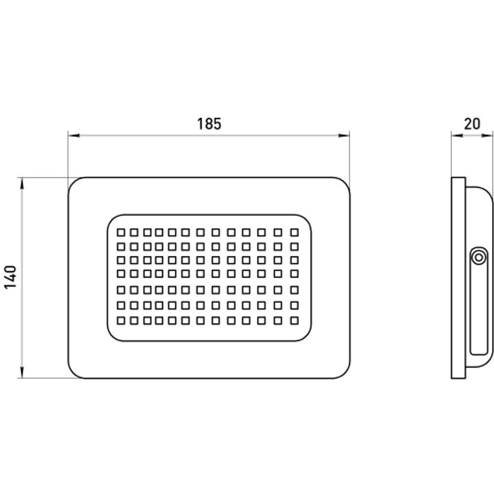 Прожектор светодиодный уличный ЭРА LPR-023-0-65K-070 70Вт 6500K 5600Лм IP65