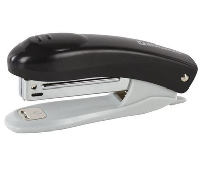 Степлер №10 BRAUBERG "Original", до 12 листов, с антистеплером, черный, 222529