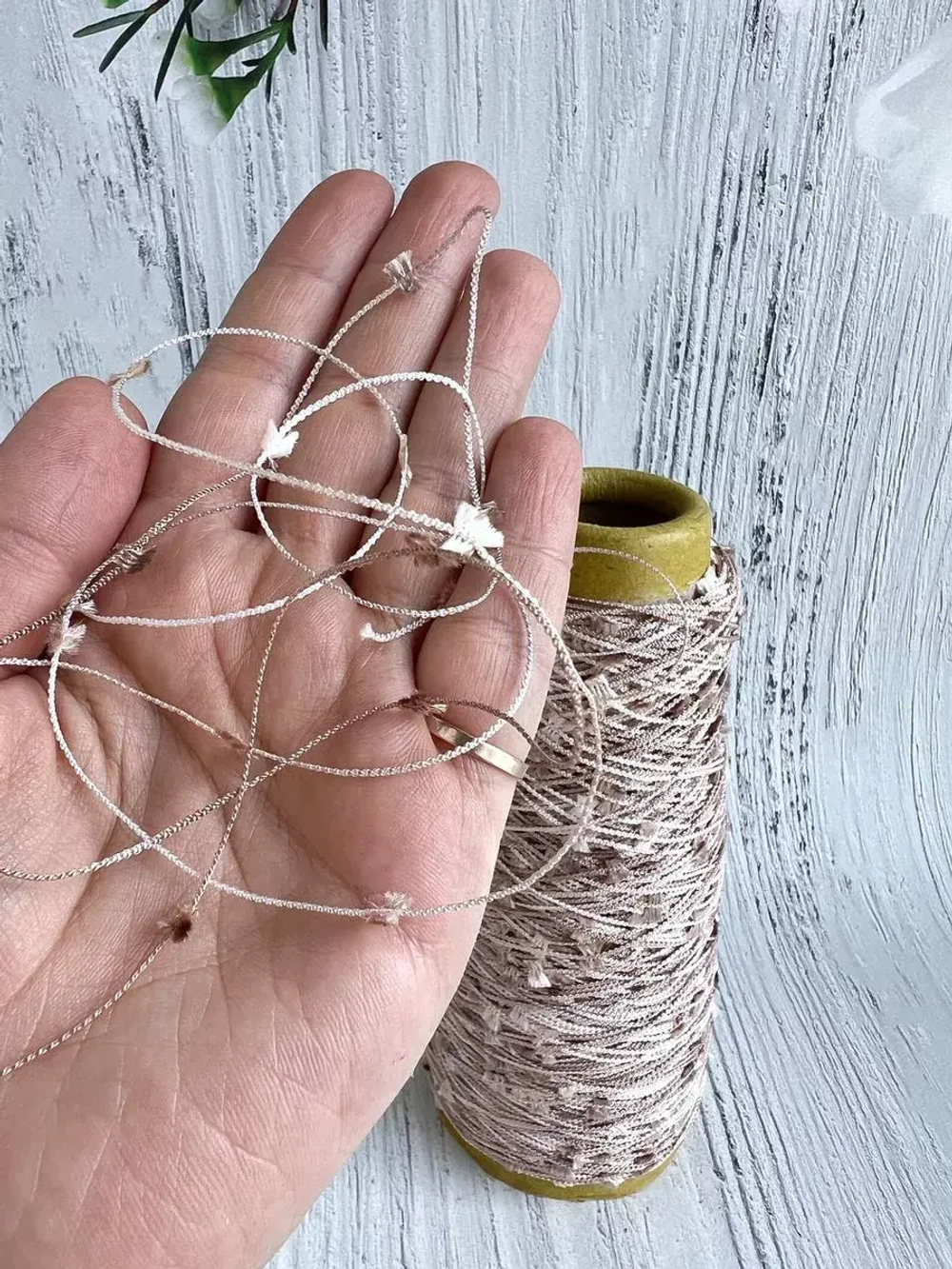 Пряжа для вязания травка пушистая реснички