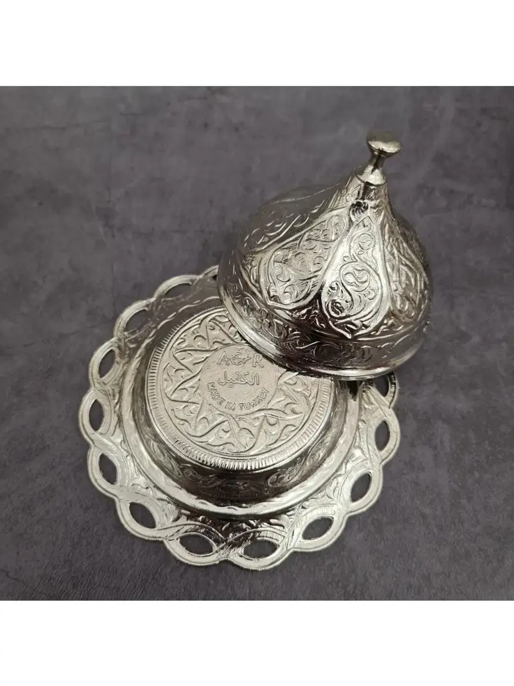 Кофейный сервиз на 2 персоны "Клевер" с подносом. Турция.