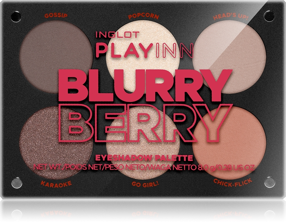 Inglot PlayInn Eyeshadow Palette - палитра теней для век, 8 g