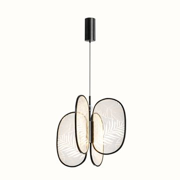 Подвесной светильник 53W 3000K 6665/53L черный L-VISION Piuma Odeon Light Exclusive