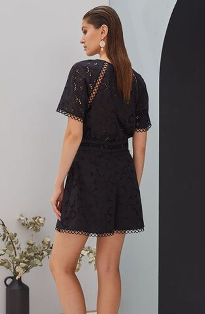 Хлопковые высокие шорты свободного кроя (Размер: L) (Цвет: черный)