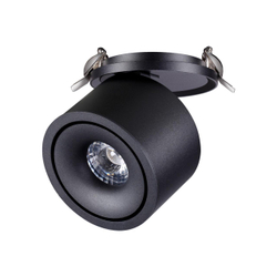 358775 SPOT NT21 458 черный Светильник встраиваемый светодиодный IP20 LED 15W 4000K 1300Лм 100-265V GRODA