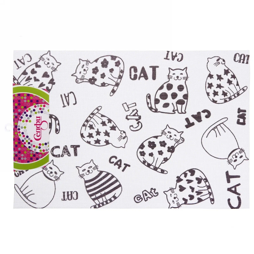 Салфетка на стол 45*30см плетеная «Кошечки»