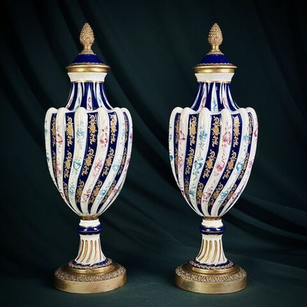 Винтаж: Парные вазы в дворцовом стиле