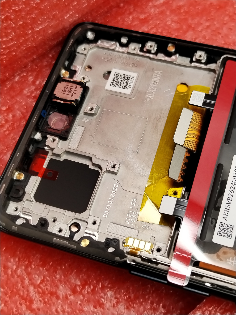 Honor 50 (NTH-NX9) / Дисплейный модуль (в сборе с тачскрином и аккумулятором) (в рамке) (ORIG-SP)