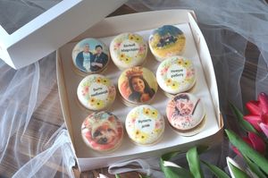 Наборы макаронс с фотопечатью