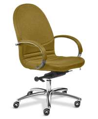 Кресло SAMBA V chrome жёлтая ткань