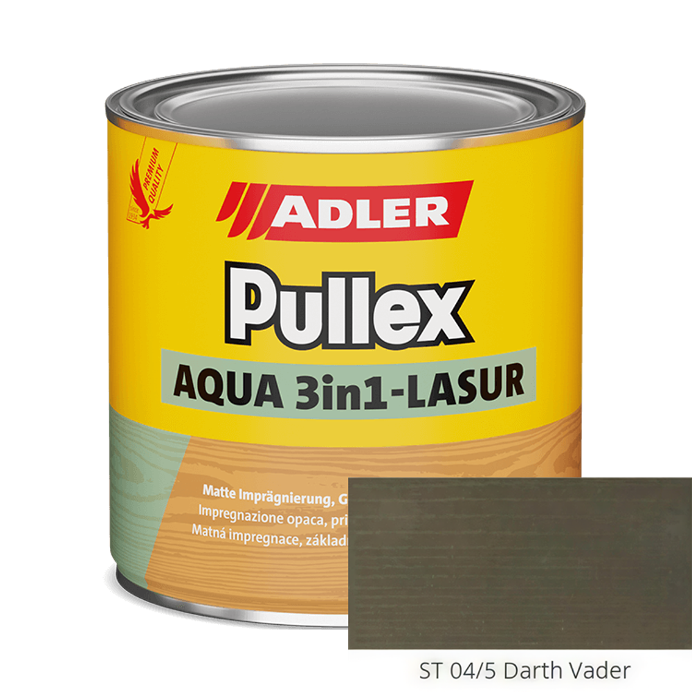 Pullex Aqua 3in1-Lasur - пропитка для дерева три защиты в одной банке | Adler (Австрия)