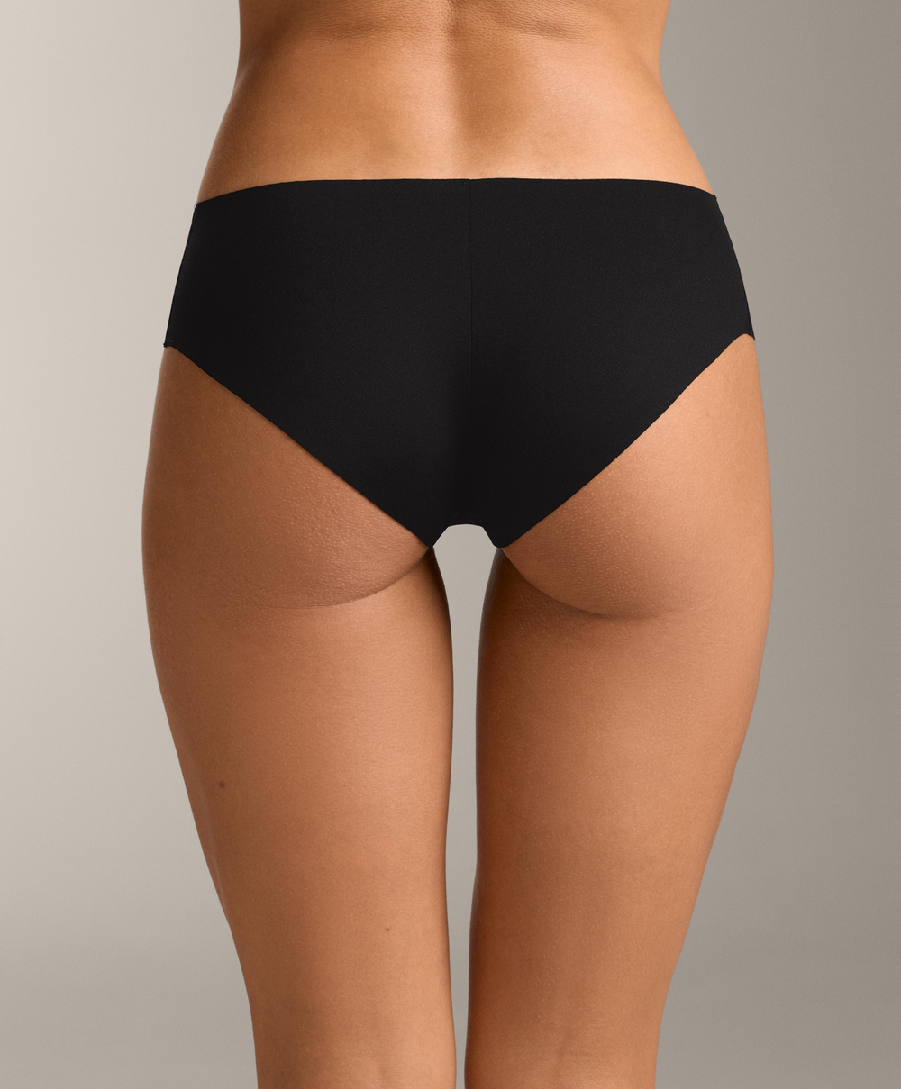 OYSHO Набор из трех пар трусиков-хипстеров из полиамидной смеси, черный