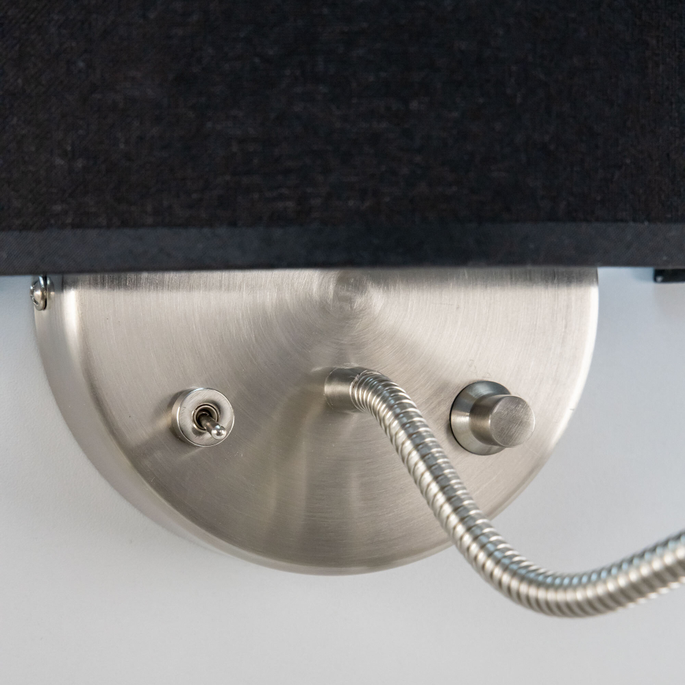 Citiluх Декарт CL704305 Бра с чёрным абажуром и диммером