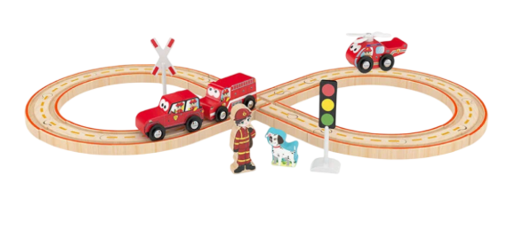 Детский игровой набор J'adore Автотрек (Пожарное отделение) серия"Треки"