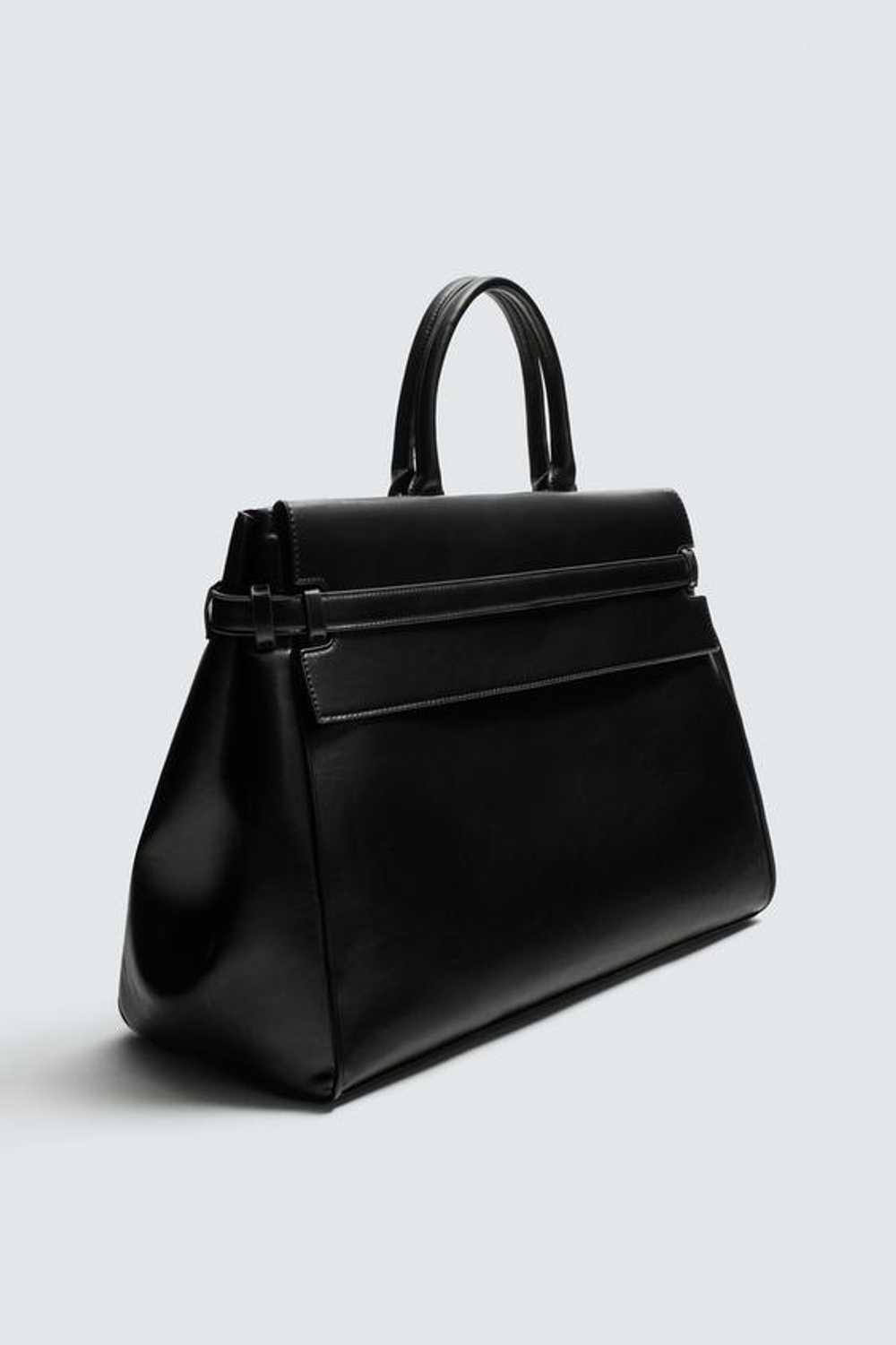 ZARA СУМКА БОЛЬШОГО РАЗМЕРА, ЧЕРНЫЙ