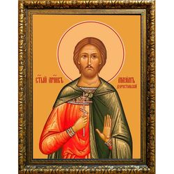 Максим Доростольский, Озовийский мученик. Икона на холсте.