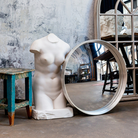 Зеркало настенное Объект мечты Зазеркалье Хогард Сильвер версия L fish-eye OM-21092113