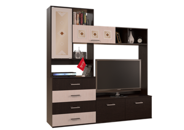 Белла bts Центральная секция венге / ясень белый