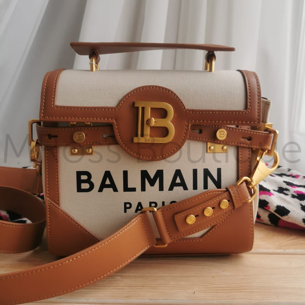 текстильная сумка бальман B-Buzz 23 с коричневыми кожаными вставками