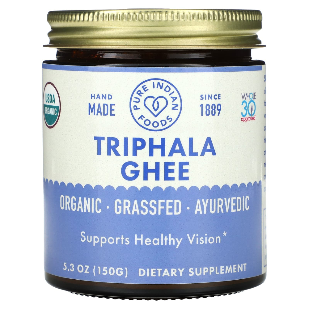 Pure Indian Foods, Органическое трифала гхи, 150 г (5,3 унции)