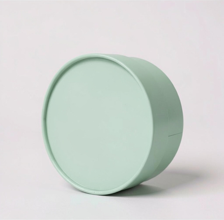 Бюджетная короткая коробка с завальцовкой (глухая крышка из ламинированной бумаги) . Цвет;Оливковый.