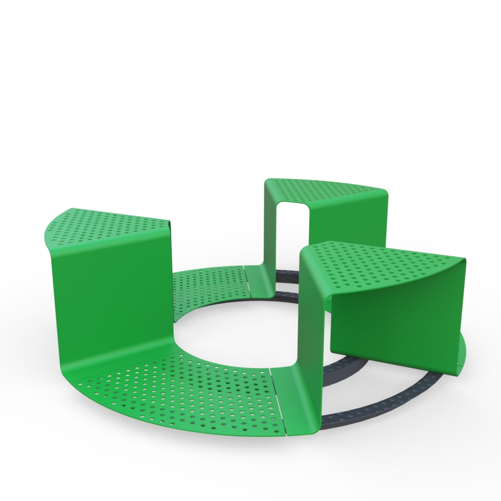 Приствольная решетка-лавка Синус